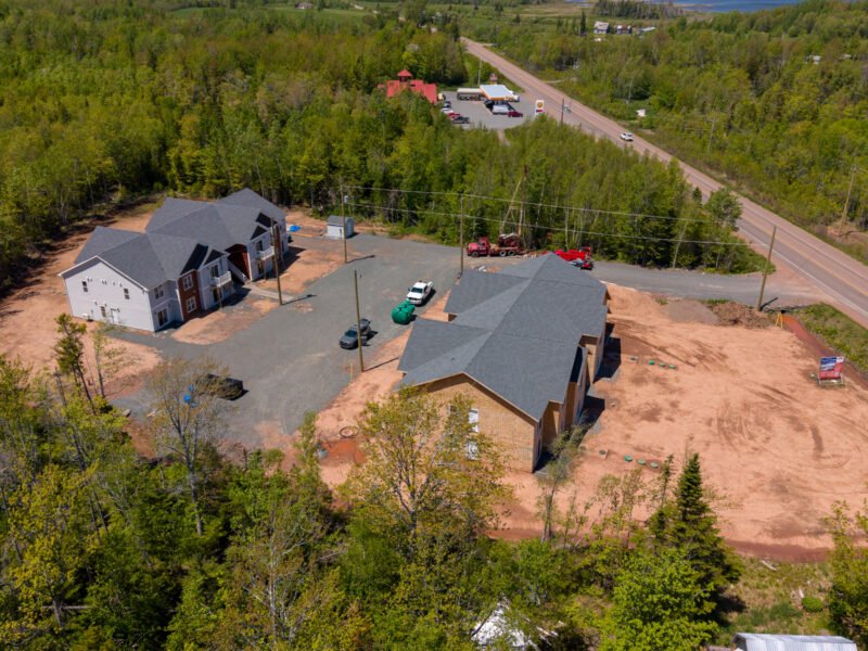 Creamery Landing residential development near the highway in Tatamagouche, Nova Scotia